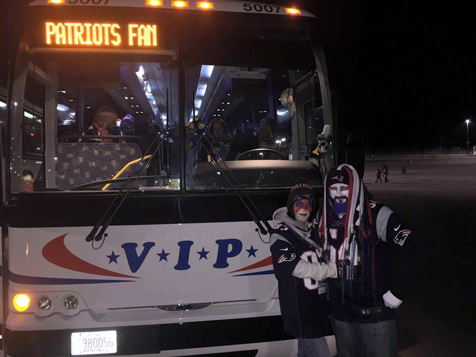 The VIP Patriots Fan Bus
